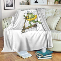 School's Out For Summer Throw Blanket Funny Frog Last Day of School Teacher