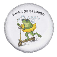 School's Out For Summer Spare Tire Cover Funny Frog Last Day of School Teacher