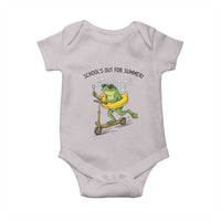 School's Out For Summer Baby Onesie Funny Frog Last Day of School Teacher