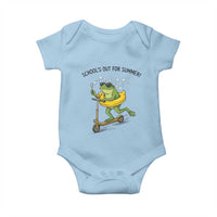 School's Out For Summer Baby Onesie Funny Frog Last Day of School Teacher
