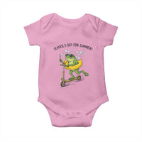 School's Out For Summer Baby Onesie Funny Frog Last Day of School Teacher
