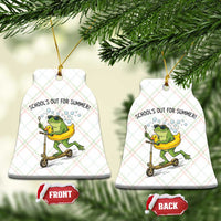 School's Out For Summer Ceramic Ornament Funny Frog Last Day of School Teacher