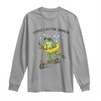 School's Out For Summer Long Sleeve Shirt Funny Frog Last Day of School Teacher
