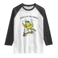 School's Out For Summer Raglan Shirt Funny Frog Last Day of School Teacher