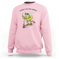 School's Out For Summer Sweatshirt Funny Frog Last Day of School Teacher
