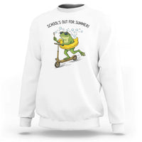 School's Out For Summer Sweatshirt Funny Frog Last Day of School Teacher