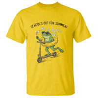School's Out For Summer T Shirt Funny Frog Last Day of School Teacher