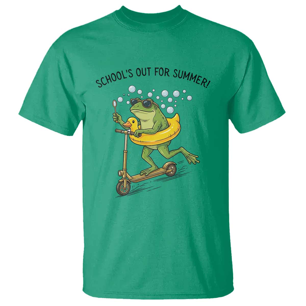 School's Out For Summer T Shirt Funny Frog Last Day of School Teacher