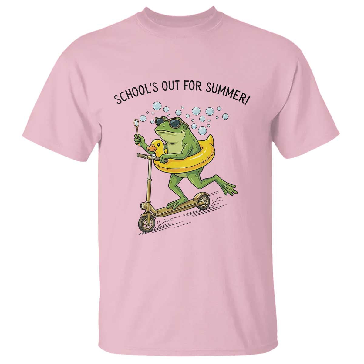 School's Out For Summer T Shirt Funny Frog Last Day of School Teacher