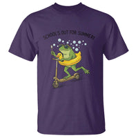School's Out For Summer T Shirt Funny Frog Last Day of School Teacher
