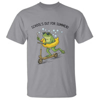 School's Out For Summer T Shirt Funny Frog Last Day of School Teacher
