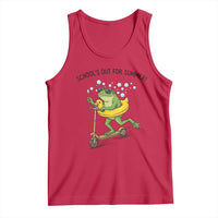School's Out For Summer Tank Top Funny Frog Last Day of School Teacher