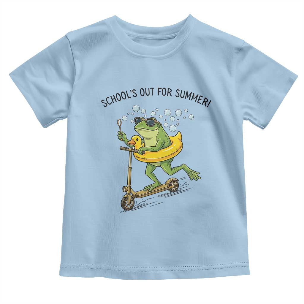School's Out For Summer Toddler T Shirt Funny Frog Last Day of School Teacher