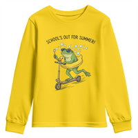 School's Out For Summer Youth Sweatshirt Funny Frog Last Day of School Teacher
