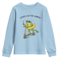 School's Out For Summer Youth Sweatshirt Funny Frog Last Day of School Teacher