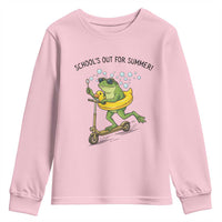 School's Out For Summer Youth Sweatshirt Funny Frog Last Day of School Teacher