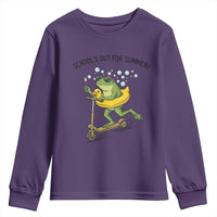School's Out For Summer Youth Sweatshirt Funny Frog Last Day of School Teacher