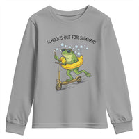 School's Out For Summer Youth Sweatshirt Funny Frog Last Day of School Teacher