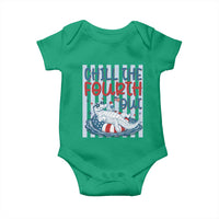 Chill The Fourth Out Baby Onesie Funny Alligator 4th Of July