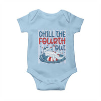 Chill The Fourth Out Baby Onesie Funny Alligator 4th Of July