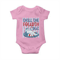 Chill The Fourth Out Baby Onesie Funny Alligator 4th Of July