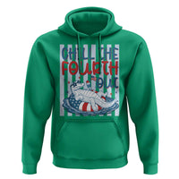 Chill The Fourth Out Hoodie Funny Alligator 4th Of July