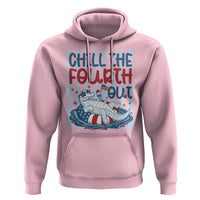 Chill The Fourth Out Hoodie Funny Alligator 4th Of July