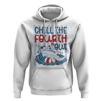Chill The Fourth Out Hoodie Funny Alligator 4th Of July