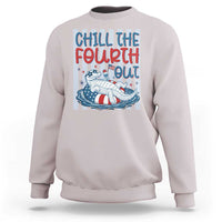 Chill The Fourth Out Sweatshirt Funny Alligator 4th Of July