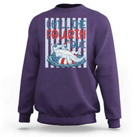 Chill The Fourth Out Sweatshirt Funny Alligator 4th Of July