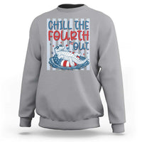 Chill The Fourth Out Sweatshirt Funny Alligator 4th Of July