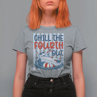 Chill The Fourth Out T Shirt For Women Funny Alligator 4th Of July