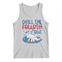 Chill The Fourth Out Tank Top Funny Alligator 4th Of July