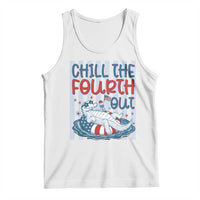 Chill The Fourth Out Tank Top Funny Alligator 4th Of July