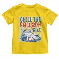 Chill The Fourth Out Toddler T Shirt Funny Alligator 4th Of July