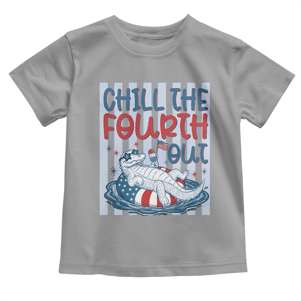 Chill The Fourth Out Toddler T Shirt Funny Alligator 4th Of July