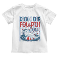 Chill The Fourth Out Toddler T Shirt Funny Alligator 4th Of July