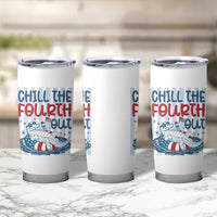 Chill The Fourth Out Tumbler Cup Funny Alligator 4th Of July