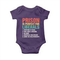 Prison Is Perfect For Liberals Baby Onesie Funny Anti Liberal Quote