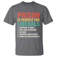 Prison Is Perfect For Liberals T Shirt Funny Anti Liberal Quote