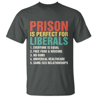 Prison Is Perfect For Liberals T Shirt Funny Anti Liberal Quote