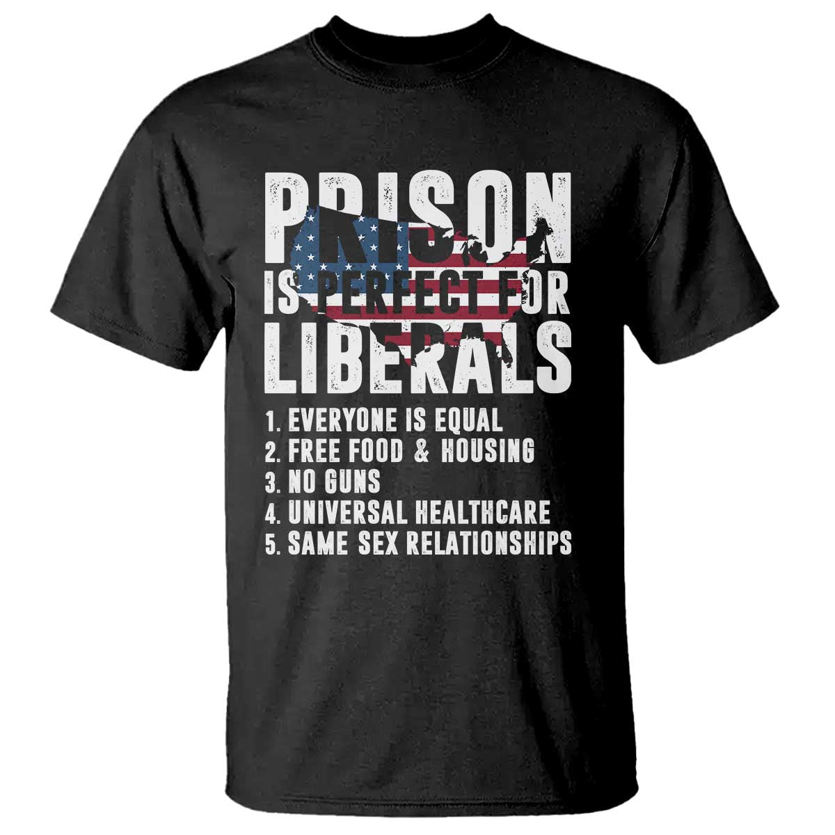 Prison Is Perfect For Liberals T Shirt Anti Liberal Quote