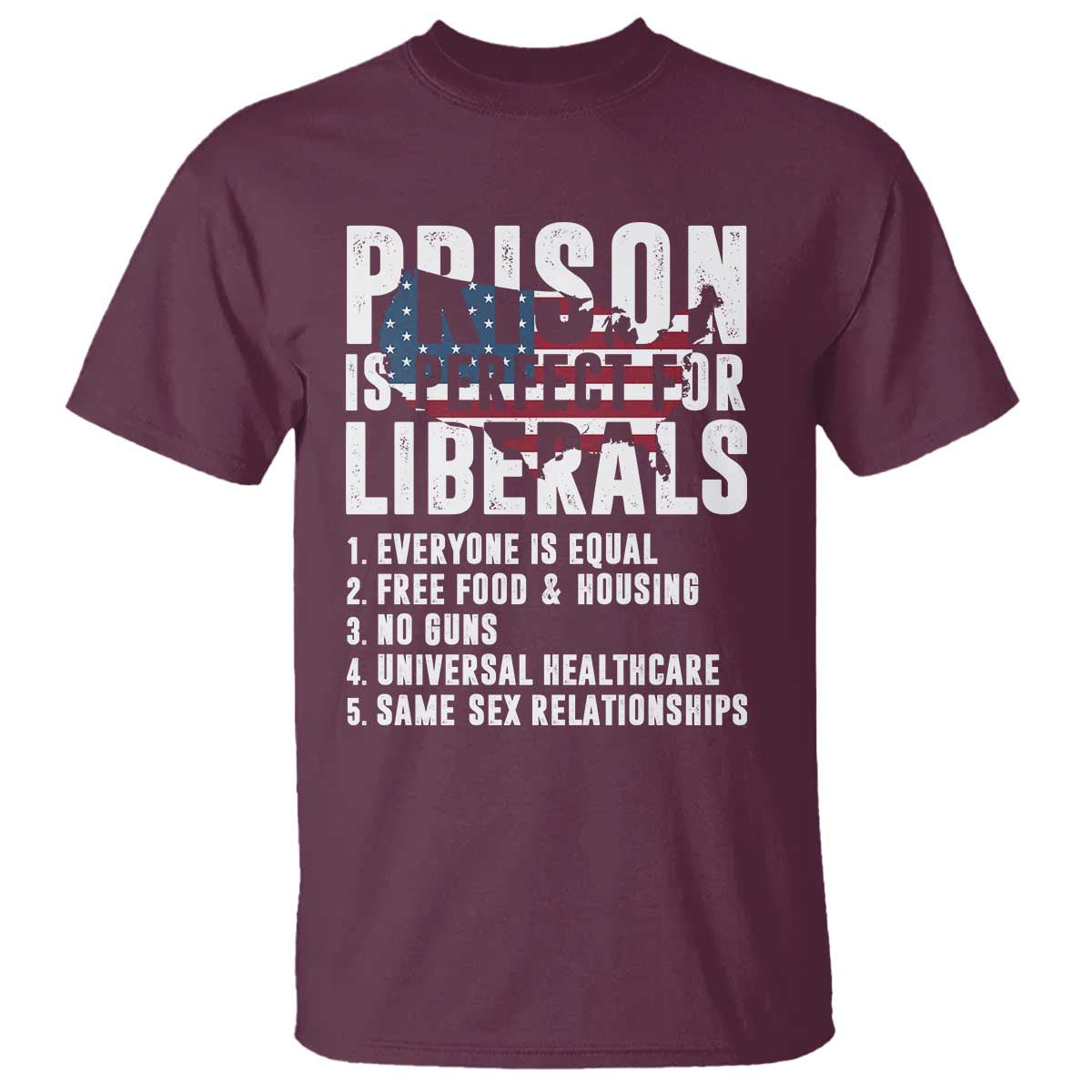 Prison Is Perfect For Liberals T Shirt Anti Liberal Quote