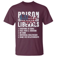 Prison Is Perfect For Liberals T Shirt Anti Liberal Quote