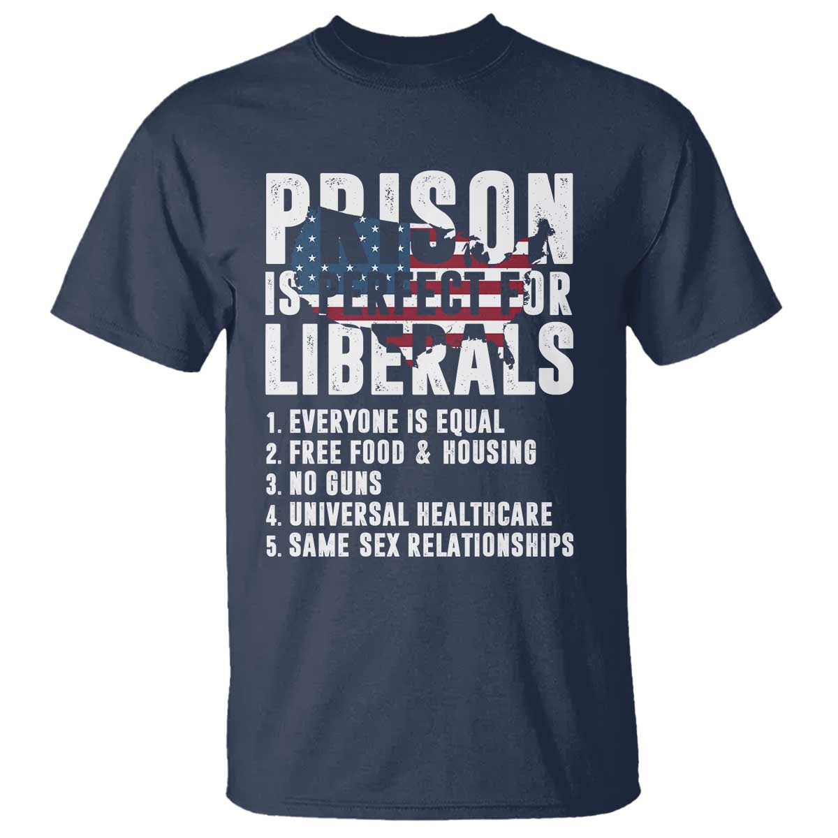 Prison Is Perfect For Liberals T Shirt Anti Liberal Quote