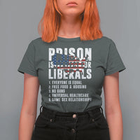 Prison Is Perfect For Liberals T Shirt For Women Anti Liberal Quote