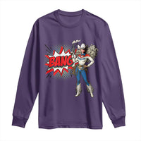 Funny Bang Cowgirl Long Sleeve Shirt Western Country Music Cowboy Rodeo - Wonder Print Shop