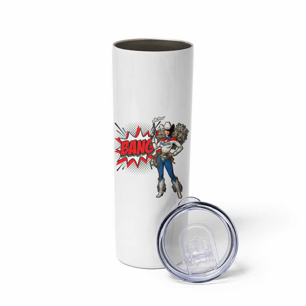 Funny Bang Cowgirl Skinny Tumbler Western Country Music Cowboy Rodeo