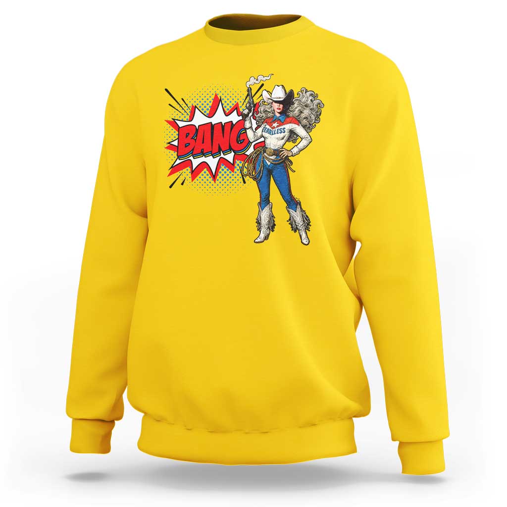 Funny Bang Cowgirl Sweatshirt Western Country Music Cowboy Rodeo - Wonder Print Shop
