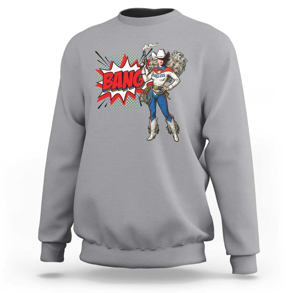 Funny Bang Cowgirl Sweatshirt Western Country Music Cowboy Rodeo - Wonder Print Shop